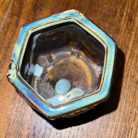 Vintage Ceramic Studio Pottery Glazed Small Decor/ Vase Trinket Holder - Picture 8 of 10